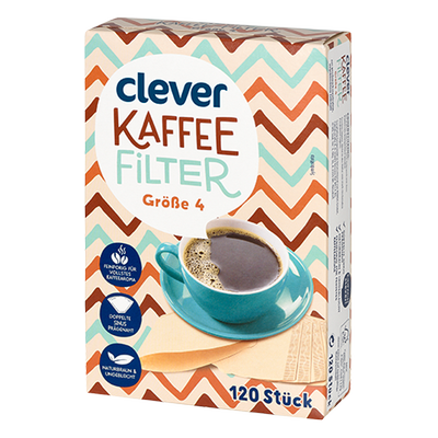 Kaffeefilter, 120 Stück Produktbild