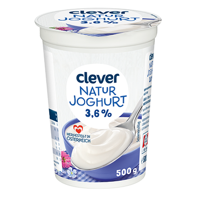 Naturjoghurt 3,6% Fett, 500g Produktbild