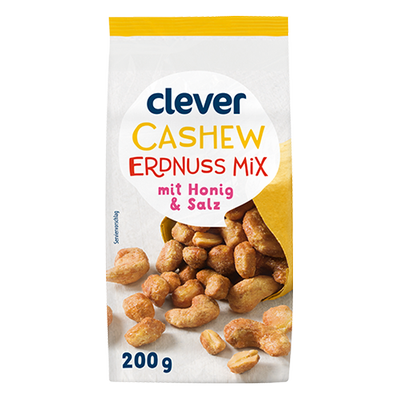 Cashew Erdnuss Mix mit Honig und Salz, 200g Produktbild