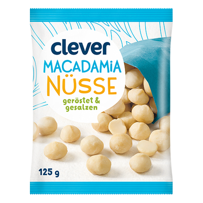 Macadamianüsse geröstet und gesalzen, 125g Produktbild