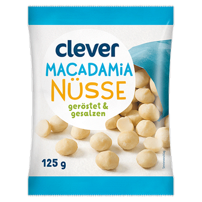 Macadamianüsse geröstet und gesalzen, 125g Produktbild