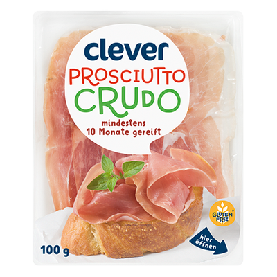 Prosciutto Crudo, mindestens 10 Monate gereift, 100g Produktbild