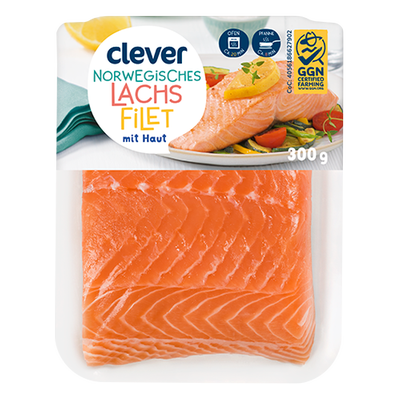 Norwegisches Lachsfilet natur, 300g Produktbild