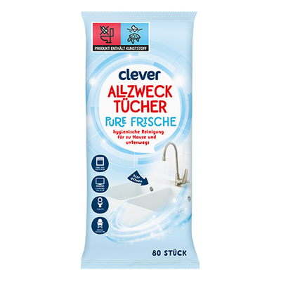 Allzwecktücher pure Frische, 80 Stück Produktbild