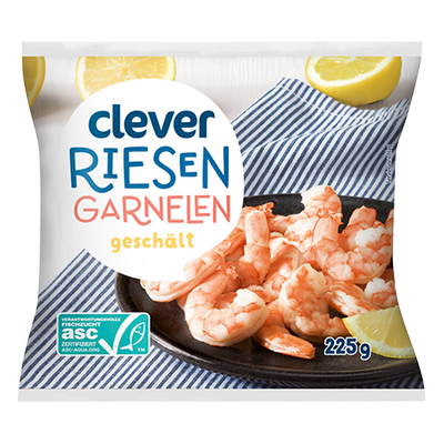 Riesengarnelen geschält, 225g Produktbild