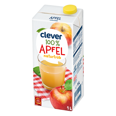 Apfelsaft naturtrüb, 1L Produktbild
