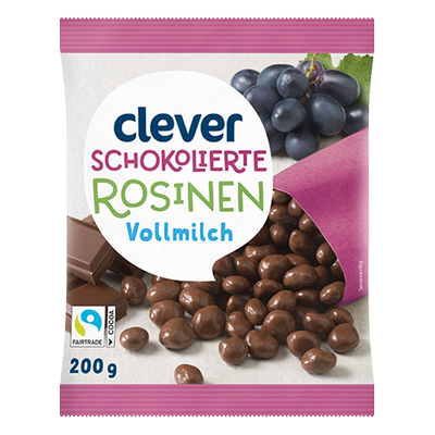 Schokolierte Rosinen, 200g Produktbild