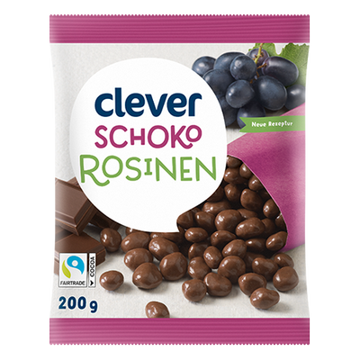 Schokolierte Rosinen, 200g Produktbild