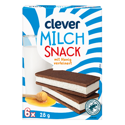 Milch Snack mit Honig verfeinert, 6x28g Produktbild