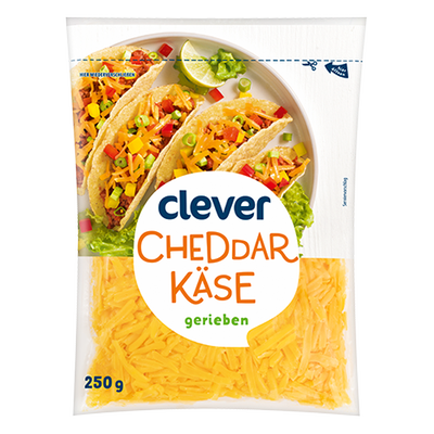 Cheddar gerieben, 250g Produktbild