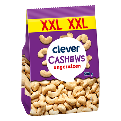 Cashews ungesalzen XXL, 500g Produktbild