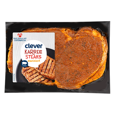 Karreesteaks mariniert, ca. 500g Produktbild