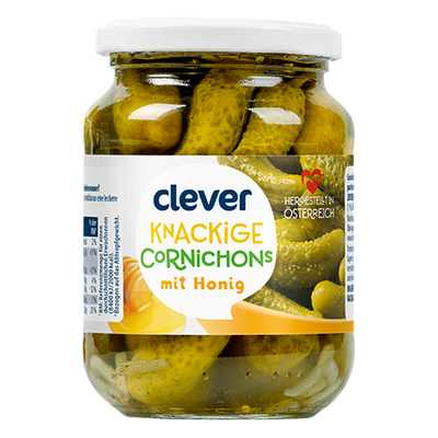 Cornichons Honig, 330g Produktbild