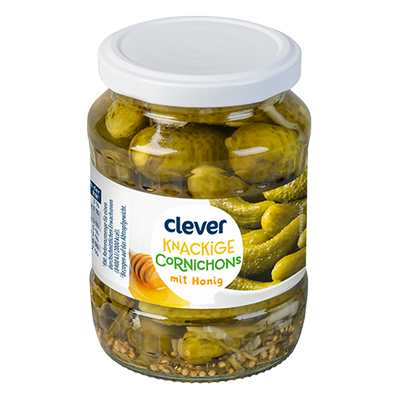 Cornichons Honig, 330g Produktbild