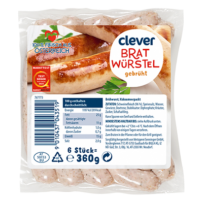 Bratwürstel, 360g Produktbild