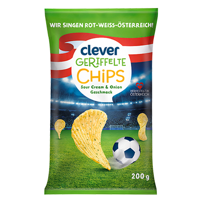 Geriffelte Chips Sour Cream & Onion, 200g Produktbild