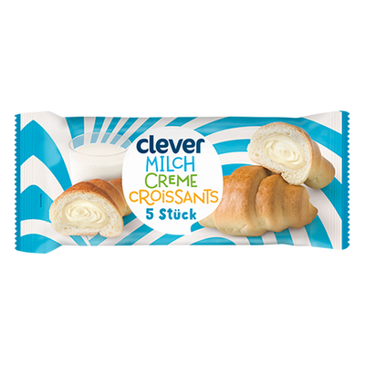 Croissants mit Milchcreme 5 Stück, 240g Produktbild
