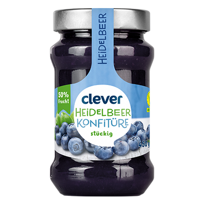 Heidelbeer Konfitüre, 450g Produktbild