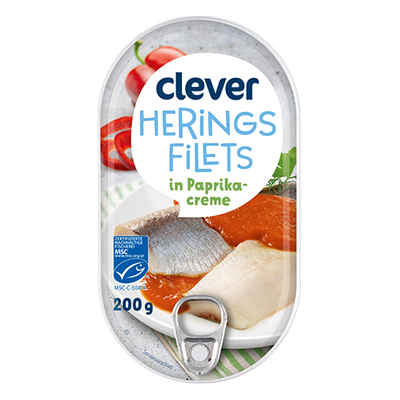 Heringsfilets in Paprikacreme, 200g Produktbild