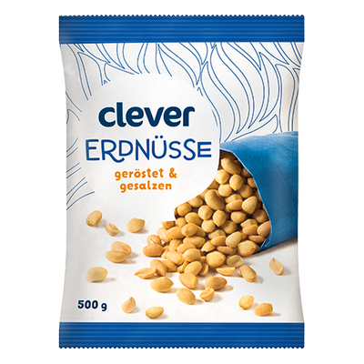 Erdnüsse geröstet und gesalzen, 500g Produktbild