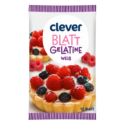 Blatt-Gelatine weiß, 12 Blatt Produktbild