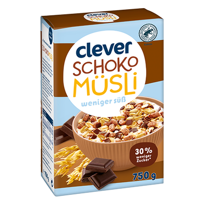 Schokomüsli weniger süß, 750g Produktbild