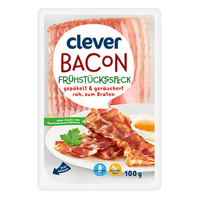 Bacon roh, 100g Produktbild