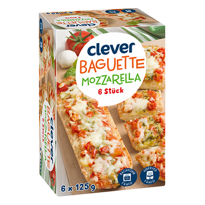 Baguette Mozzarella 6 Stück, 750g Produktbild