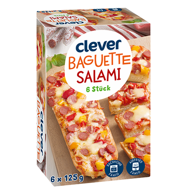 Baguette Salami 6 Stück, 750g Produktbild
