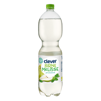 Wasser plus Birne Melisse, 1,5L zuckerreduziert Produktbild