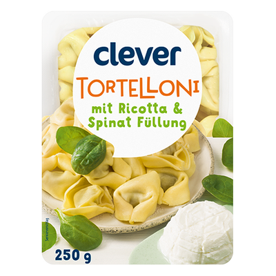 Tortelloni mit Ricotta und Spinat, 250g Produktbild