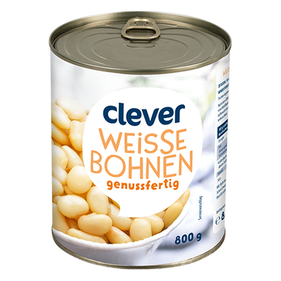 Weisse Bohnen, 800g Produktbild