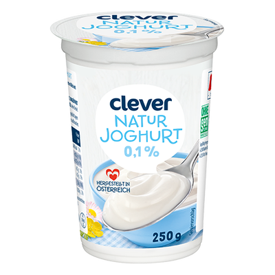 Naturjoghurt 0,1% Fett, 250g Produktbild