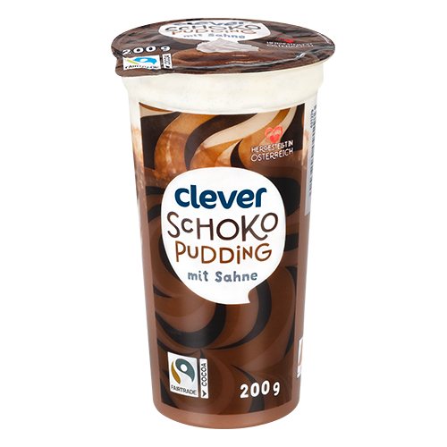Schokopudding mit Sahne, 200g | clever