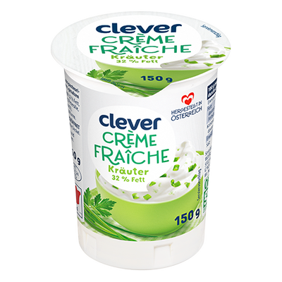 Creme Fraiche Kräuter 32% Fett, 150g Produktbild