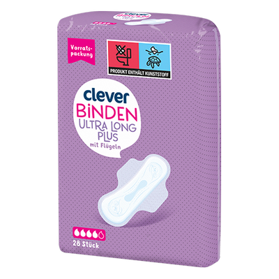 Binden Ultra Long Plus mit Flügeln, 28 Stück Produktbild