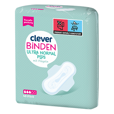 Binden Ultra Normal Plus mit Flügeln, 40 Stück Produktbild