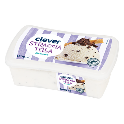 Stracciatella Eiscreme, 1000ml Produktbild