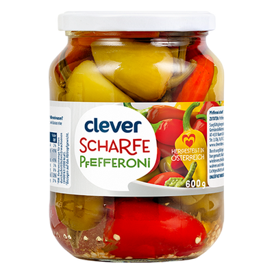 Pfefferoni scharf, 600g Produktbild