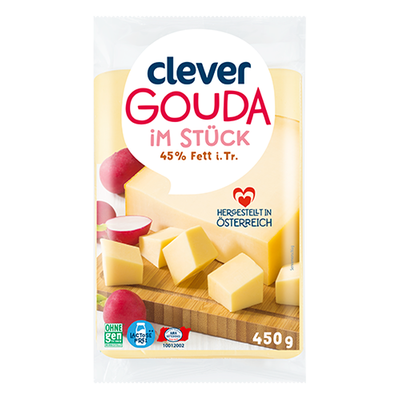 Gouda im Stück  45% Fett i.Tr., 450g Produktbild