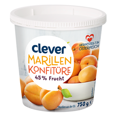 Marillenkonfitüre 45% Frucht, 750g Produktbild