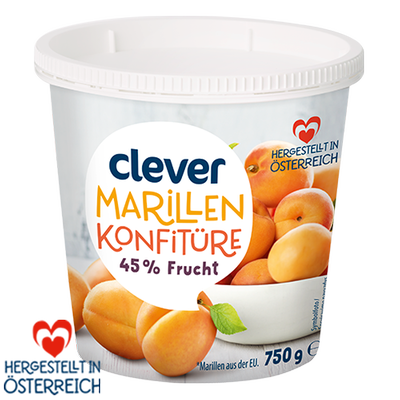 Marillenkonfitüre 45% Frucht, 750g Produktbild
