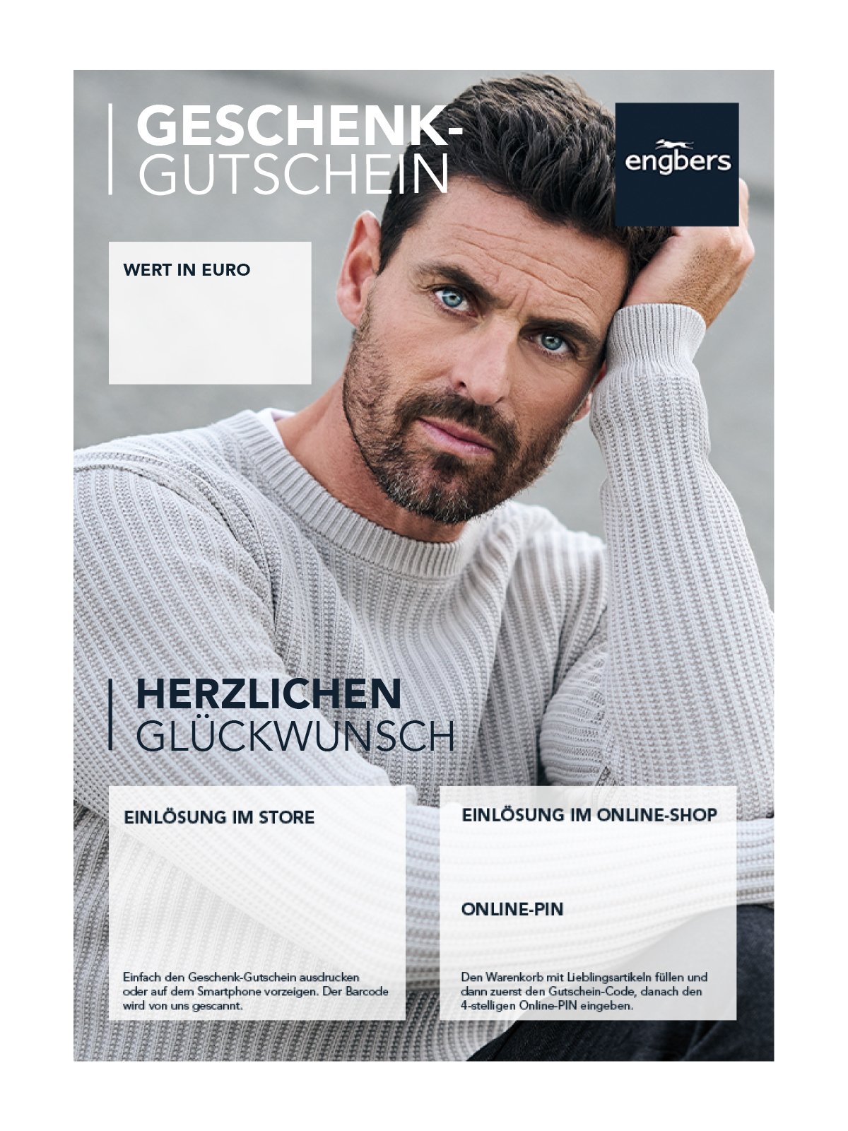 engbers Herren Geschenkkarte zum Ausdrucken Geburtstag 00501