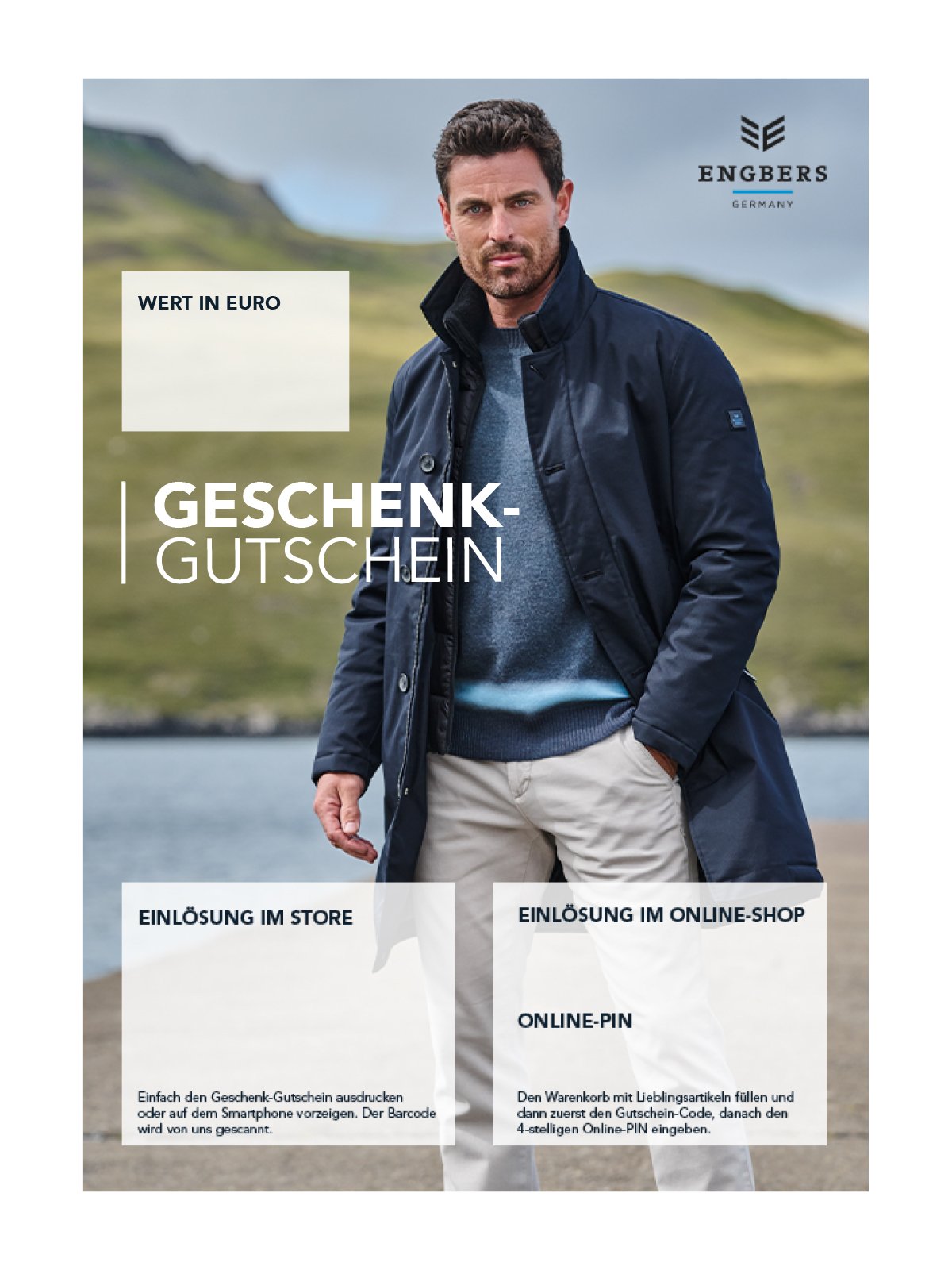 engbers Herren Geschenkkarte zum Ausdrucken ENGBERS GERMANY 00504