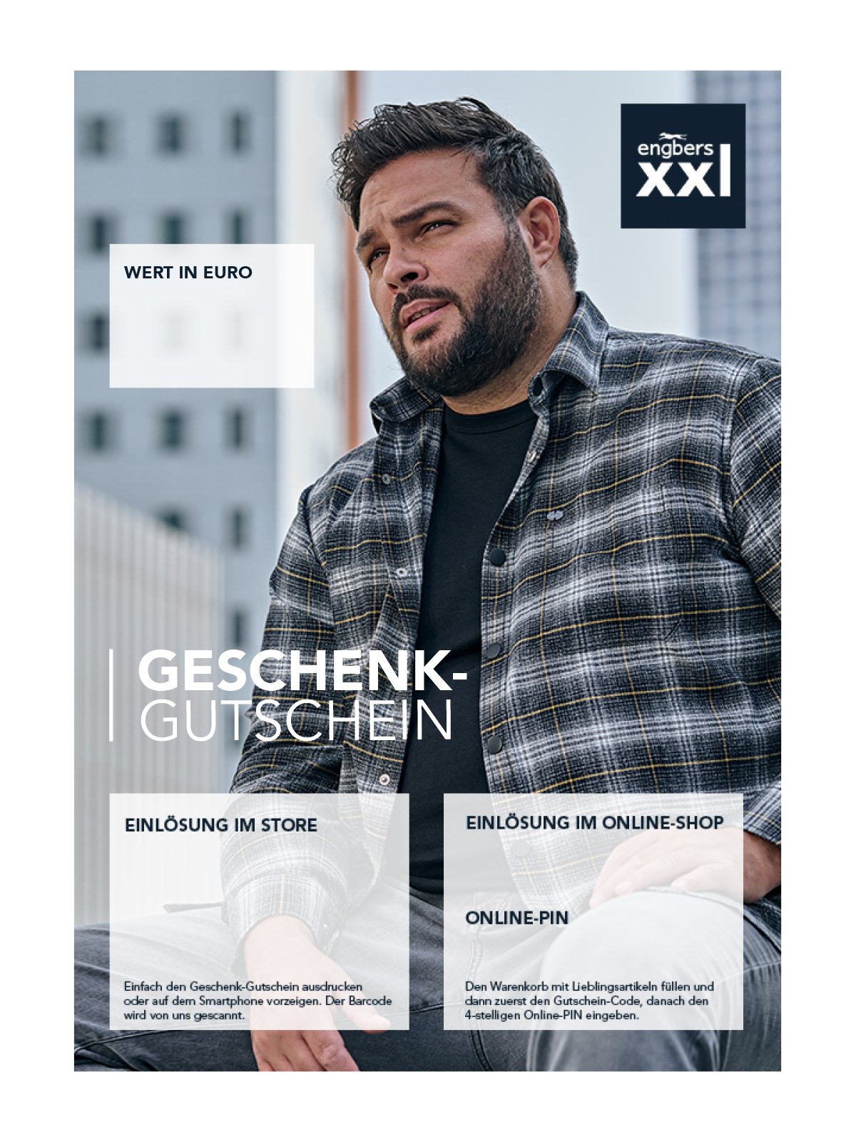 engbers Herren Geschenkkarte zum Ausdrucken XXL 00503