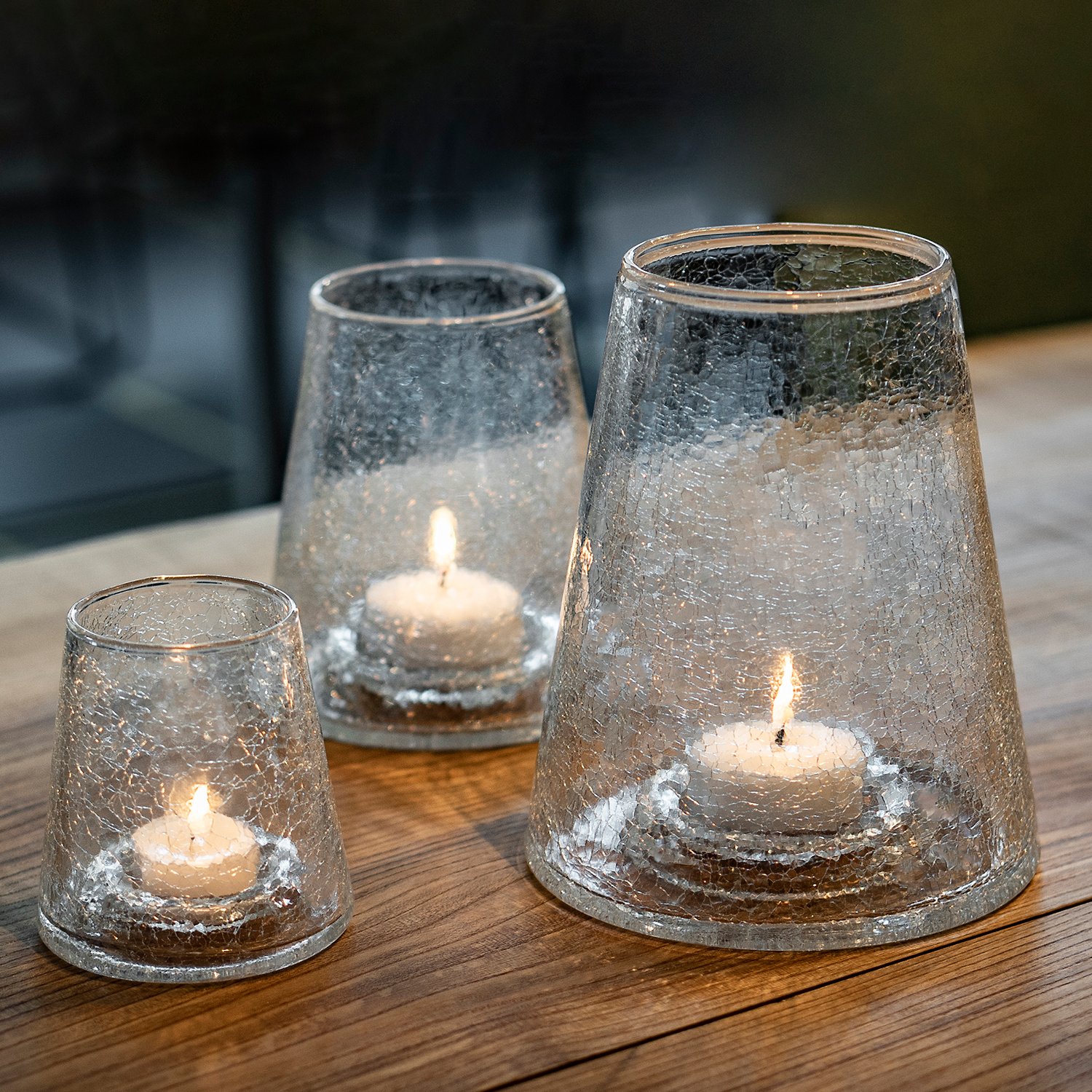 Photophores Craclet, lot de 3