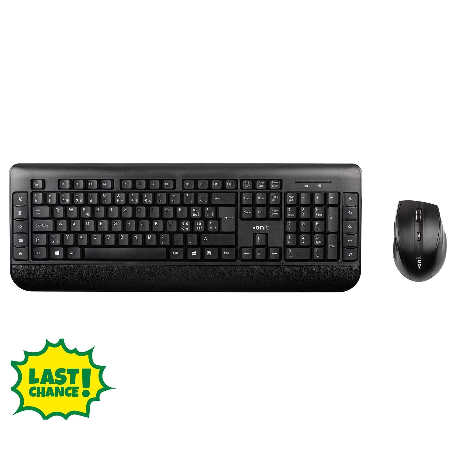 onit Tastatur-Maus Set wireless