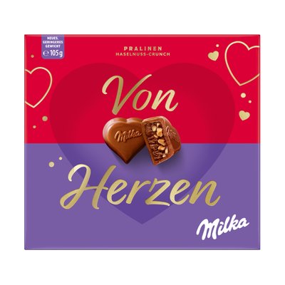 Bild von Milka Von Herzen Haselnusscreme