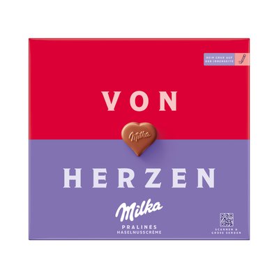 Bild von Milka Von Herzen Haselnusscreme