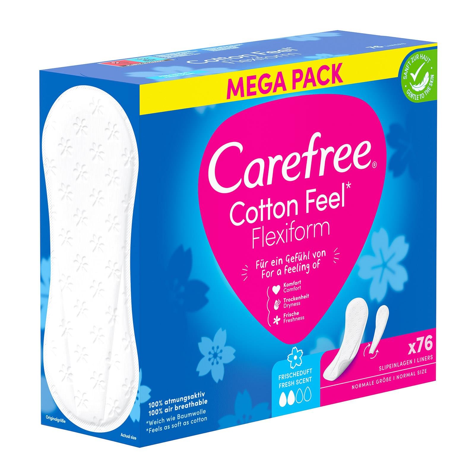 Carefree Cotton Flexiform Frischeduft Slipeinlagen | BILLA Online Shop
